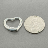 Estate Tiffany & Co. SS Peretti 22mm Open Heart Pendant