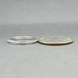 Estate Hidalgo 18K W Gold Beaded Ring