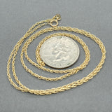 Estate 18K Y Gold 1.5mm 25.5” Prince of Wales Chain