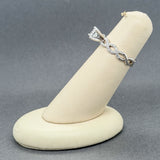 Estate 14K W Gold 0.59ctw G-H/VVS2-SI1 Diamond Eng. Ring