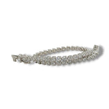 14K W Gold 3.75ctw E-F/VVS2 Lab Created Diamond Tennis Bracelet