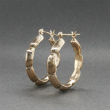 Estate 14K Y Gold 26.82mm Hoop Earrings