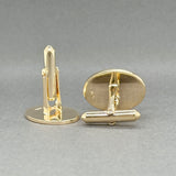 Estate 14K Y Gold Herringbone Cufflinks