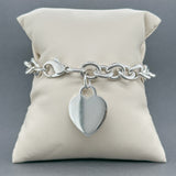 Estate Tiffany & Co. SS Heart Tag Bracelet