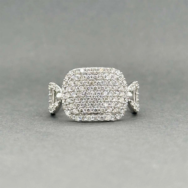 Estate 14K W Gold 0.75ctw I-J/VS2-SI2 Diamond Cocktail Ring