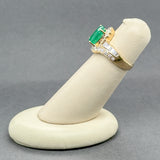 Estate 14K Y Gold 2.32ct Emerald & 0.84ctw Diamond Ring
