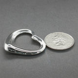 Estate Tiffany & Co. SS Peretti 36mm Open Heart Pendant