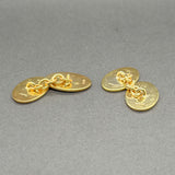 Estate YGP SS Oval Checkered Cufflinks