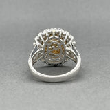 Estate Effy 14K W Gold 1.89ctw Yellow-G-H/VS2-I2 Diamond Cocktail Ring