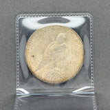 Estate 0.9 Silver 1922 US Peace Dollar Coin Choice Gem Uncirculated with Tape Toning UNC