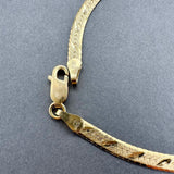 Estate 14K Y Gold 3.37mm Herringbone Bracelet