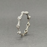 Estate 18K W Gold 0.65ctw H-I/SI1-2 Diamond Eternity Ring