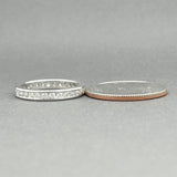 Estate Platinum 0.68ctw G-H/VS2-SI1 Diamond Eternity Ring