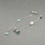 Estate Gucci 18K W Gold 2.22ctw Topaz Dangle Earrings