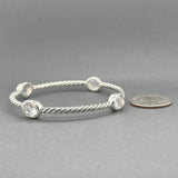 Estate David Yurman SS Color Classics Bangle Bracelet