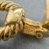 Estate 18K Y Gold 13.0mm Knurled Cable Bracelet