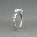 Estate 14K W Gold 1.47ctw H-J/I1-2 Diamond Eng. Ring