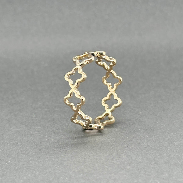 Estate 14K Y Gold Quatrefoil Ring