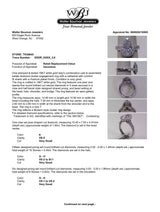 Estate 18K W Gold 3.02ctw G-H/VS1-SI1 Diamond Eng. Ring