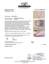 Estate 14K W Gold 0.10ct G/SI1 Diamond Solitaire Necklace