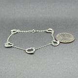 Estate Tiffany & Co. SS Open Heart Bracelet
