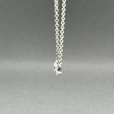 Estate 18K W Gold 0.39ctw Diamond Star Cluster Necklace