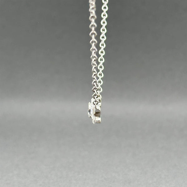 Estate 18K W Gold 0.39ctw Diamond Star Cluster Necklace