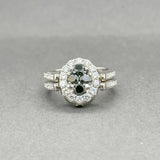 Estate 14K W Gold 2.24ctw Black-G-H/SI1-I1 Diamond Flip Ring