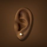 Estate 14K Y Gold 0.34ctw H-I/VS1-SI1 Diamond Stud Earrings