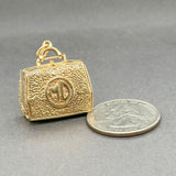 Estate 14K Y Gold Doctors Bag Pendant