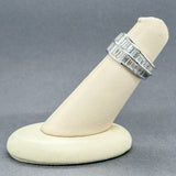 Estate Platinum 7.28ctw H-I/SI1 Diamond Eternity Ring