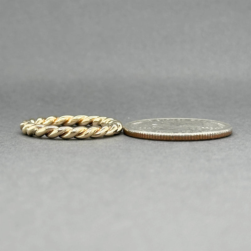 Estate 14K Y Gold 2.72mm Twisted Ring