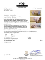 Estate 14K W Gold 0.98ctw Diamond Pear Earrings