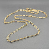 Estate 18K Y Gold 4.0mm 25.25” Anchor Chain