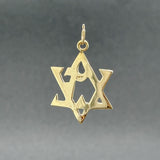 Estate 14K Y Gold 30.1mm Star of David Pendant