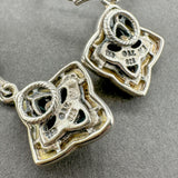 Estate David Yurman SS 18 Quatrefoil Drop Earrings