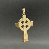 Estate 14K Y Gold 36.5mm Celtic Cross Pendant