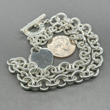 Estate Tiffany & Co. SS Heart Toggle Necklace