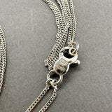 Estate 18K W Gold 30” Double Curb Chain