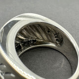 Estate David Yurman SS 0.42ctw G-H/VS2-SI1 Diamond Cable Cigar Ring