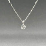 Estate 14K W Gold 0.34ct G/I1 Diamond Pendant