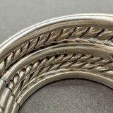 Estate David Yurman SS 0.22ctw Diamond 6 Band Stax Ring
