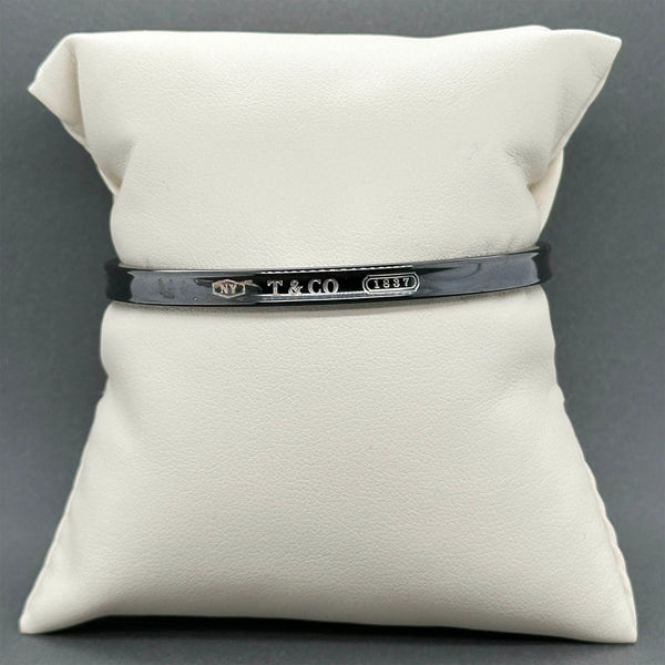 Estate Tiffany & Co. Black Titanium 1837 Cuff Bracelet