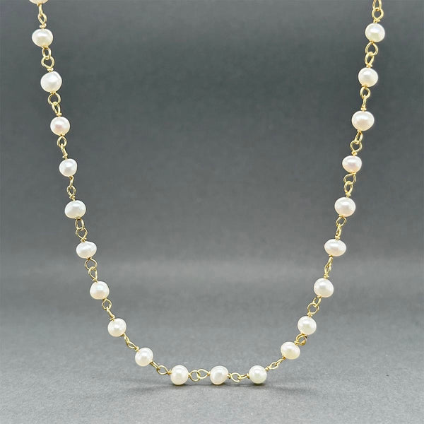 Estate David Yurman 18K Y Gold Seed Pearl Bijoux 32” Necklace