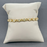Estate 18K Y Gold 1.75ctw F/VS1-2 Diamond Link Bracelet