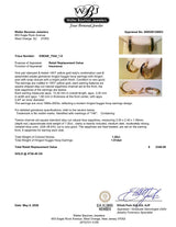 Estate 14K Y Gold 1.20ctw Sapphire Huggie Earrings
