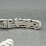 Estate Judith Ripka SS CZ Cuff Bracelet