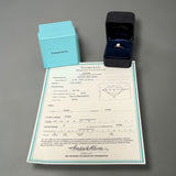 Estate Tiffany & Co. Platinum 0.53ct F/VS1 Diamond Engagement Ring