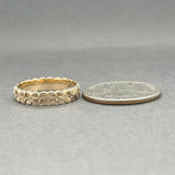 Estate 14K Y Gold Flower Ring