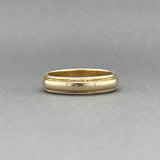 Estate 14K Y Gold Stepped 4.30mm Polished Ring